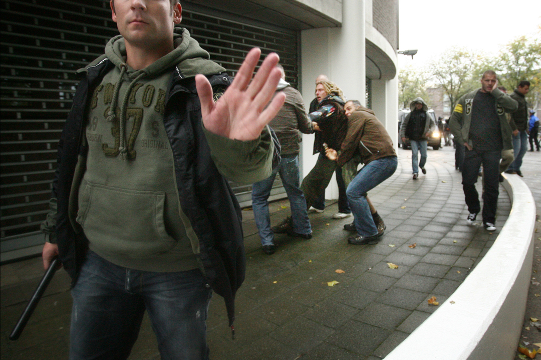 2009 | Utrecht/ Nederland | Arrestatie van een kraker tijdens een vreedzame demonstratie in Utrecht